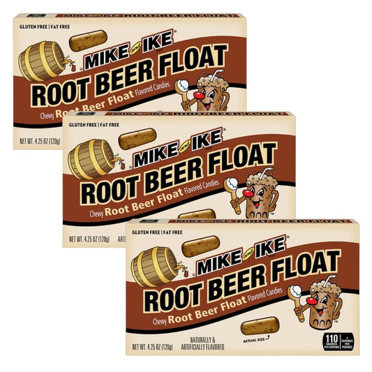Root Beer Float Chewy Candy - Limited Edition - 3 Pack of 4.25 oz Theater Boxes – Gluten-Free, Fat-Free – Bulk for Movie Nights, Gifts & Vending
