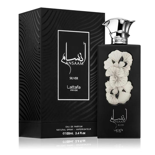 Lattafa Ansaam Silver For Unisex EDP 100ml 3.4oz