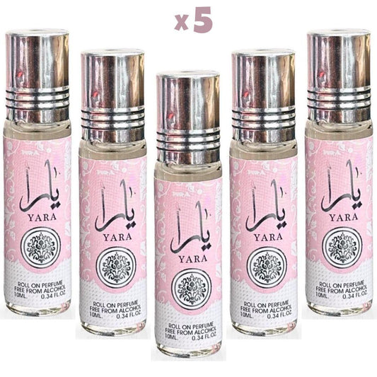 Ard Al Zaafaran (5 Pack) Yara Roll On Perfume Oil 10ml For Women