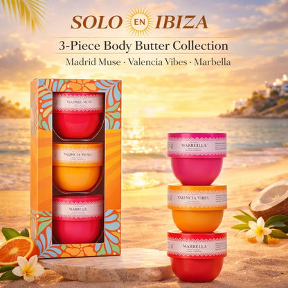Solo en Ibiza | Body Butter Gift Set | Madrid Muse, Valencia Vibes, Marbella