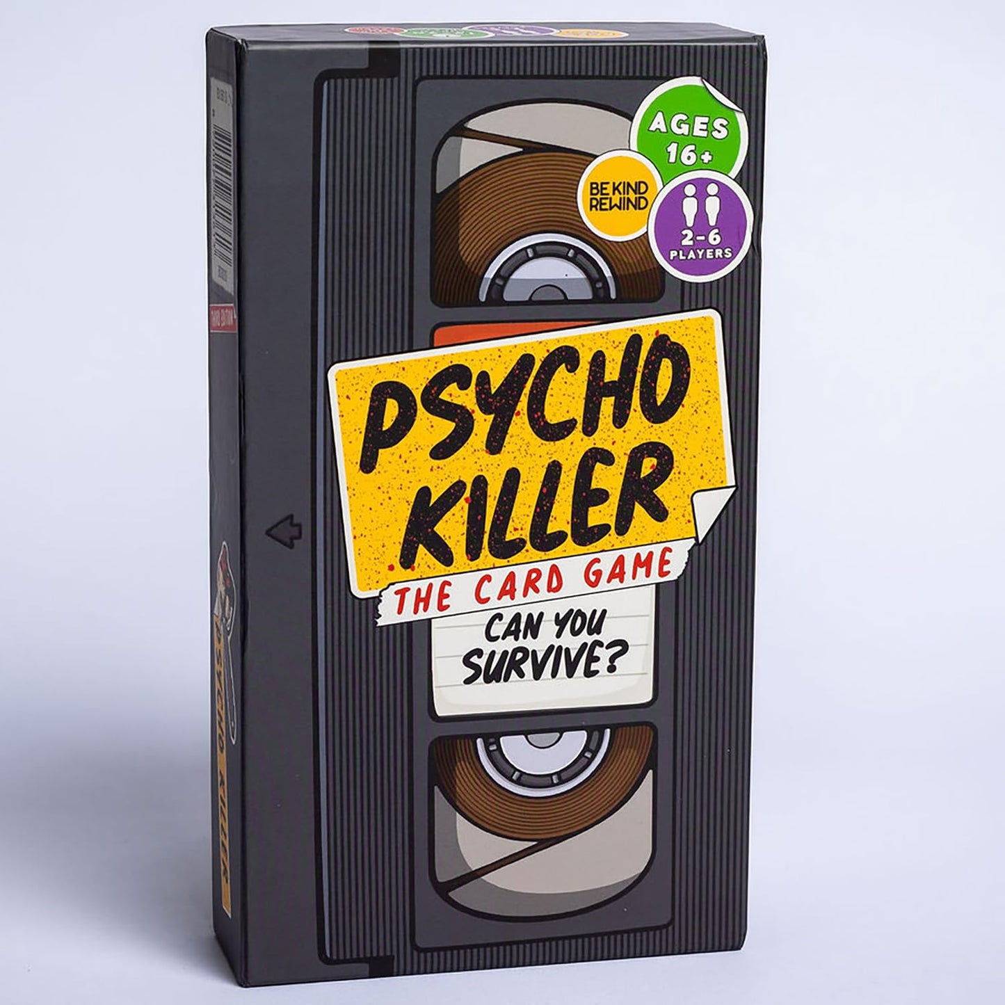 Escape Tabletop Games: Psycho Killer: Third Edition - The Card Game, Can You Survive? Fast-Paced Party Game, Ages 16+, 2-6 Players, Amazon Exclusive