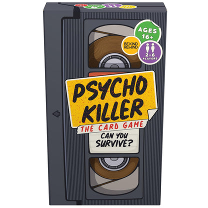 Escape Tabletop Games: Psycho Killer: Third Edition - The Card Game, Can You Survive? Fast-Paced Party Game, Ages 16+, 2-6 Players, Amazon Exclusive