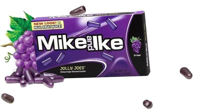 Mike and Ike Chewy Candy 3 Pack (4.25 oz Theater Boxes) – Sour/Bold Fruit Flavor, Gluten-Free, Fat-Free – Bulk Candy for Movie Nights, Gifts & Vending
