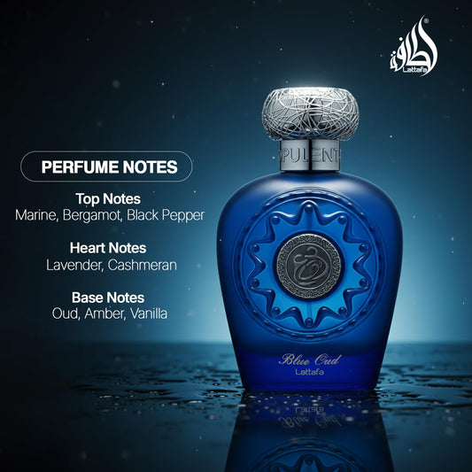 Lattafa Blue Oud For Unisex EDP 100ml 3.4oz