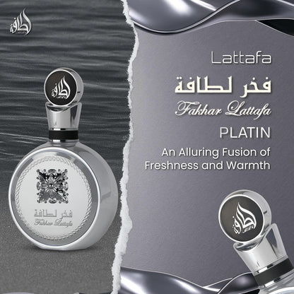 Lattafa Fakhar Platin For Unisex EDP 100ml 3.4oz