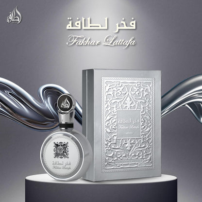 Lattafa Fakhar Platin For Unisex EDP 100ml 3.4oz