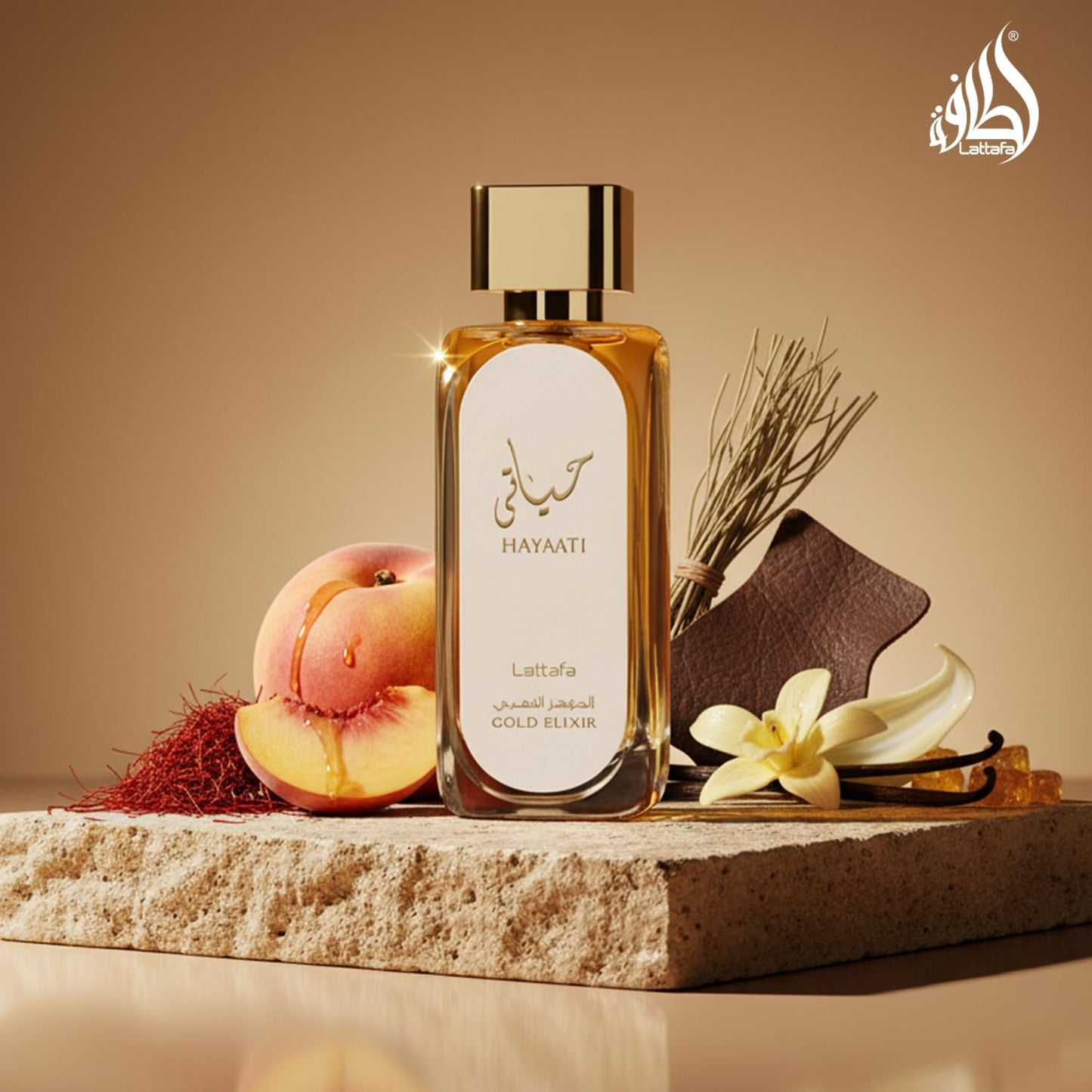 Lattafa Hayaati Gold Elixir For Unisex EDP 100ml 3.4oz