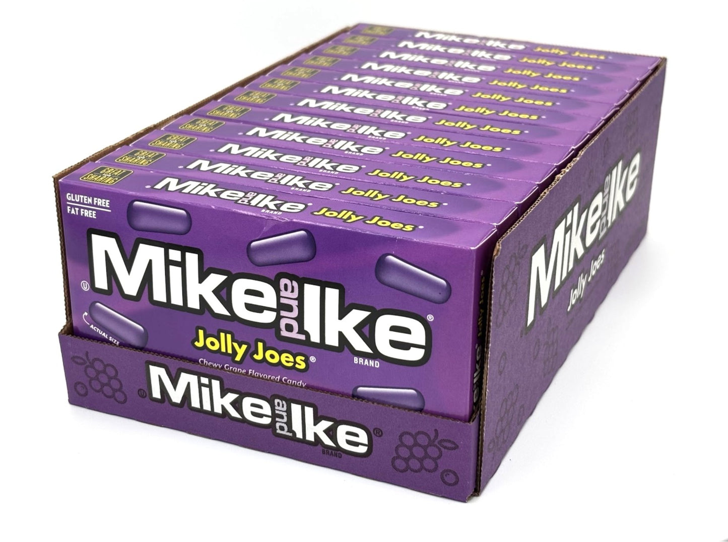 Mike and Ike Chewy Candy - 12 Pack of 4.25oz Theater Boxes