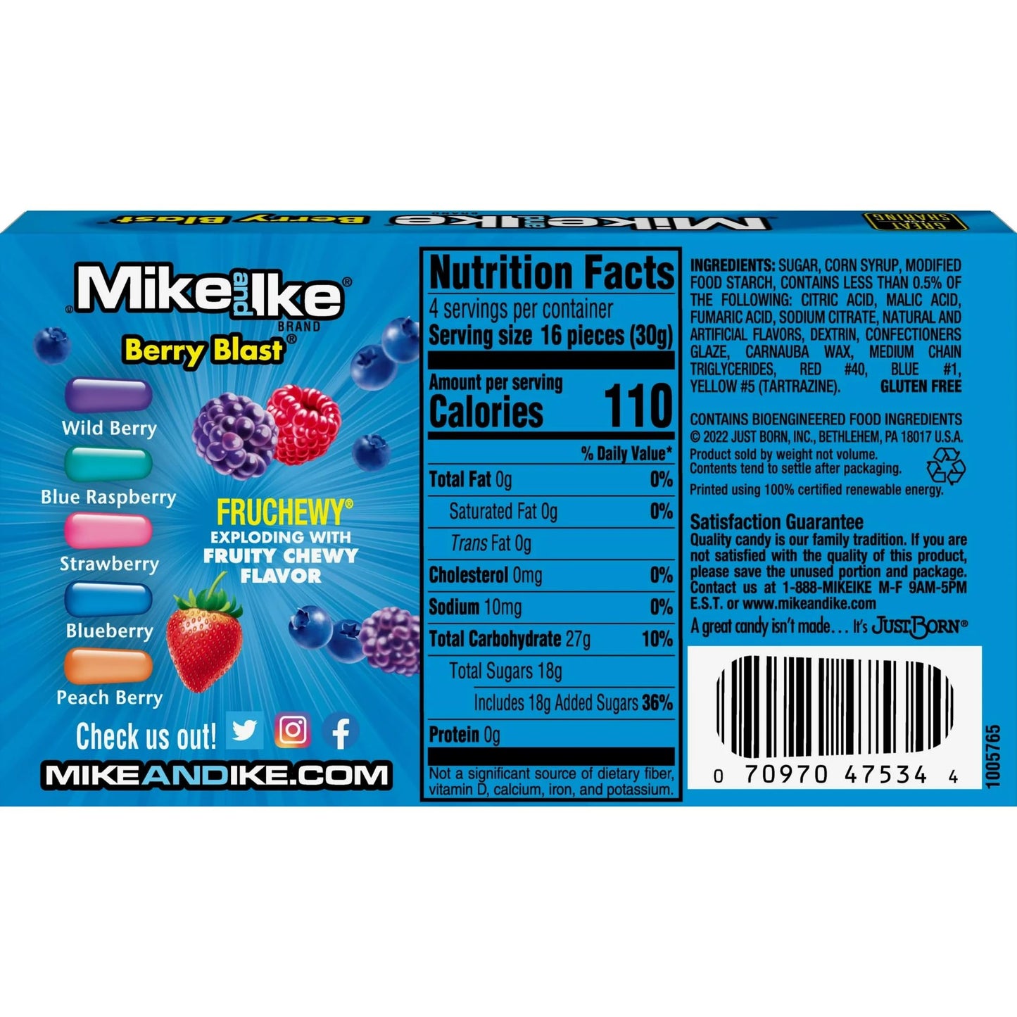 Mike and Ike Chewy Candy 3 Pack (4.25 oz Theater Boxes) – Sour/Bold Fruit Flavor, Gluten-Free, Fat-Free – Bulk Candy for Movie Nights, Gifts & Vending
