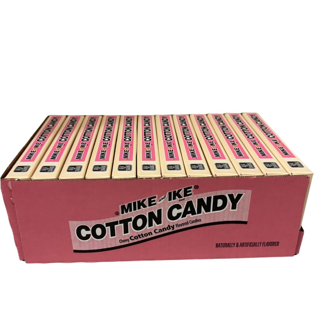 Mike and Ike Chewy Candy - 12 Pack of 4.25 oz Theater Boxes – Gluten-Free, Fat-Free, Kosher – Bulk for Movie Nights, Gifts & Vending