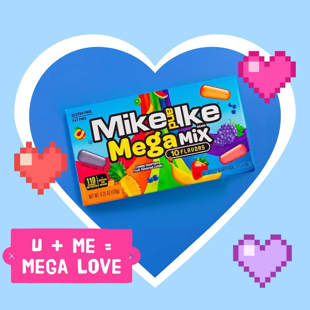 Mike and Ike Chewy Candy 3 Pack (4.25 oz Theater Boxes) – Sour/Bold Fruit Flavor, Gluten-Free, Fat-Free – Bulk Candy for Movie Nights, Gifts & Vending