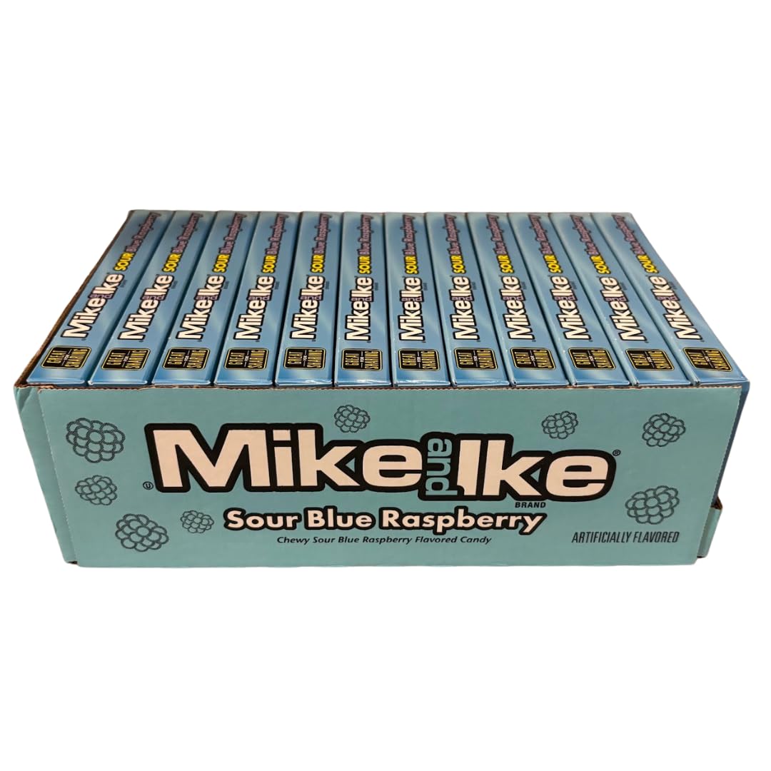 Mike and Ike Chewy Candy - 12 Pack of 4.25 oz Theater Boxes – Gluten-Free, Fat-Free, Kosher – Bulk for Movie Nights, Gifts & Vending
