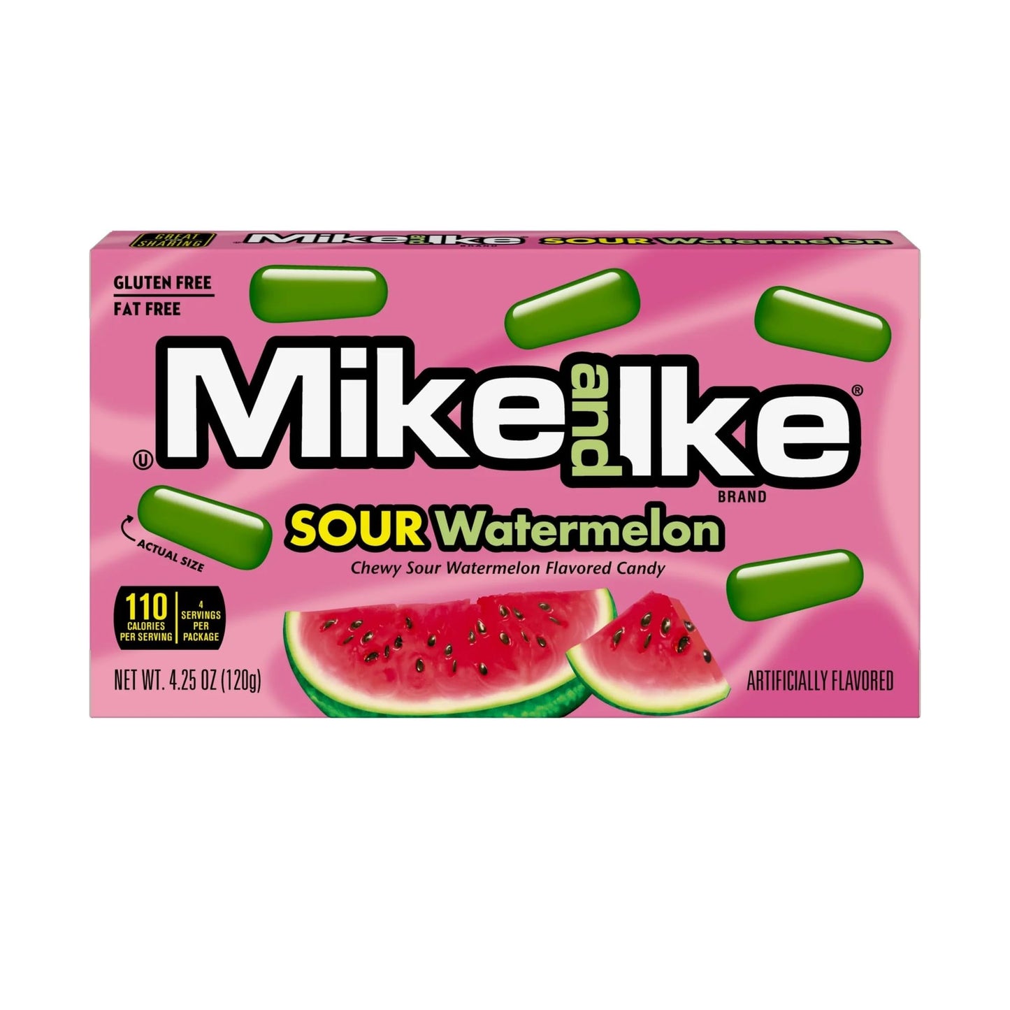 Mike and Ike Chewy Candy - 12 Pack of 4.25 oz Theater Boxes – Gluten-Free, Fat-Free, Kosher – Bulk for Movie Nights, Gifts & Vending