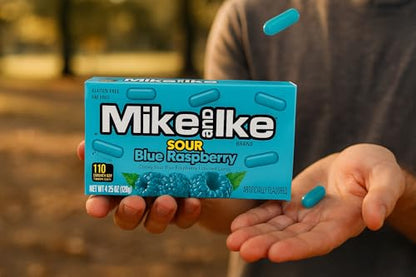 Mike and Ike Chewy Candy 3 Pack (4.25 oz Theater Boxes) – Sour/Bold Fruit Flavor, Gluten-Free, Fat-Free – Bulk Candy for Movie Nights, Gifts & Vending