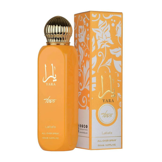 Lattafa Yara All Over Spray For Women 150ml 5.07oz